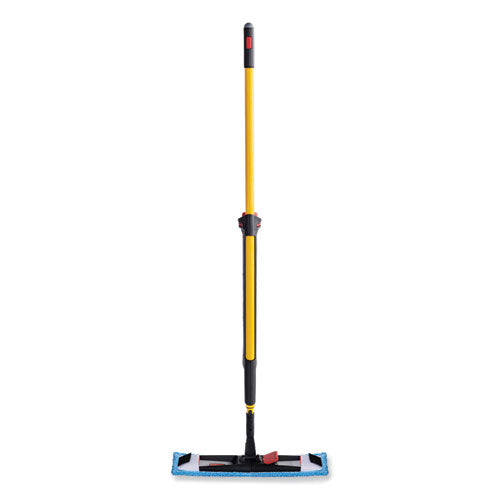 Pulse Microfiber Spray Mop System, 17" Wide Microfiber Head, 52" Yellow Plastic Handle.