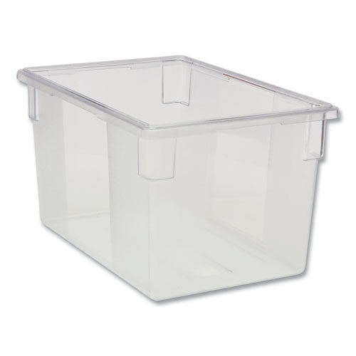 Food/tote Boxes, 21.5 Gal, 26 X 18 X 15, Clear, Plastic.