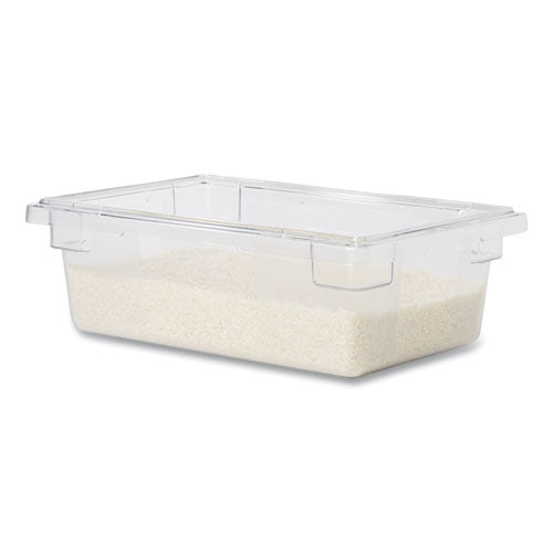 Food/tote Boxes, 3.5 Gal, 18 X 12 X 6, Clear, Plastic.