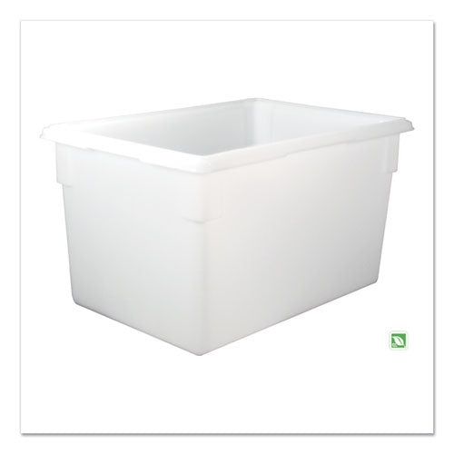 Food/tote Boxes, 21.5 Gal, 26 X 18 X 15, White, Plastic.