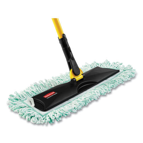 Hygen Dust Mop Heads With Fringe, Green, 48", Microfiber.