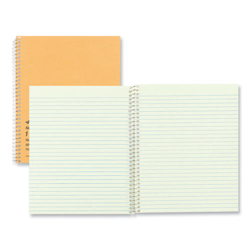 Single-subject Wirebound Notebooks, Narrow Rule, Brown Paperboard Cover, (80) 8.25 X 6.88 Sheets.