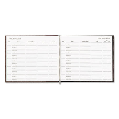 Hardcover Visitor Register Book, Burgundy Cover, 9.78 X 8.5 Sheets, 128 Sheets/book.