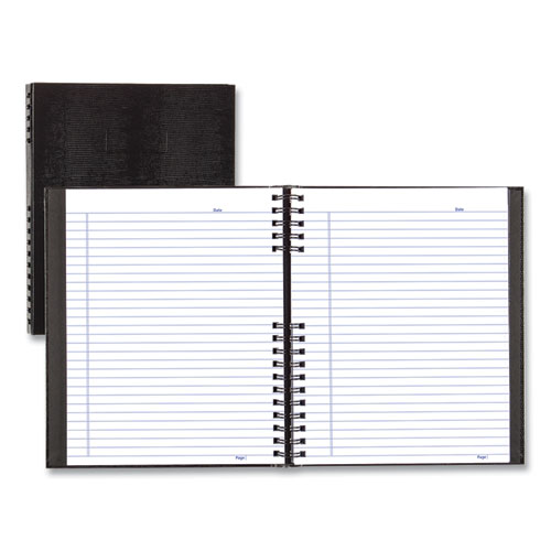 Notepro Notebook, 1-subject, Medium/college Rule, Black Cover, (150) 11 X 8.5 Sheets.