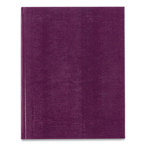 Executive Notebook With Ribbon Bookmark,1 Subject, Medium/college Rule, Grape Cover, (75) 10.75 X 8.5 Sheets