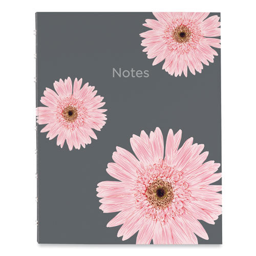 Notepro Notebook, 1-subject, Medium/college Rule, Pink/gray Cover, (75) 9.25 X 7.25 Sheets.