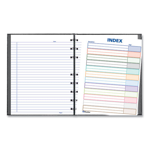 Notepro Notebook, 1-subject, Narrow Rule, Black Cover, (75) 9.25 X 7.25 Sheets.