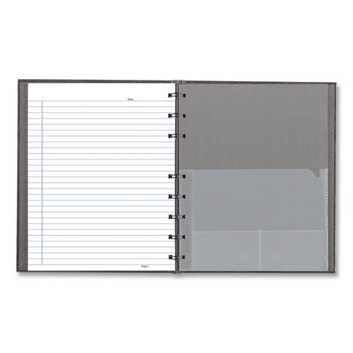 Notepro Notebook, 1-subject, Medium/college Rule, Cool Gray Cover, (75) 9.25 X 7.25 Sheets.