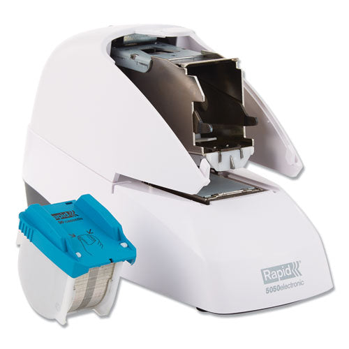 5050e Professional Electric Stapler, 60-sheet Capacity, White.