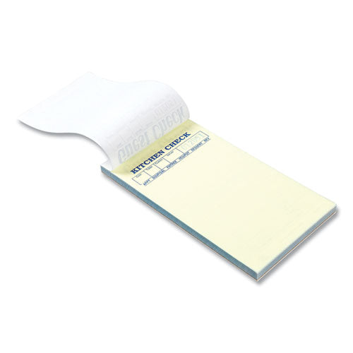 Guest Check Pad, 17 Lines, Two-part Carbonless, 3.6 X 6.7, 50 Forms/pad, 50 Pads/carton.