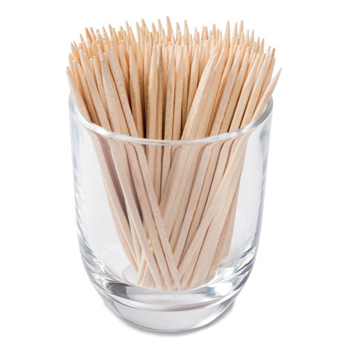 Square Wood Toothpicks, 2.75", Natural, 800/box, 24 Boxes/carton.