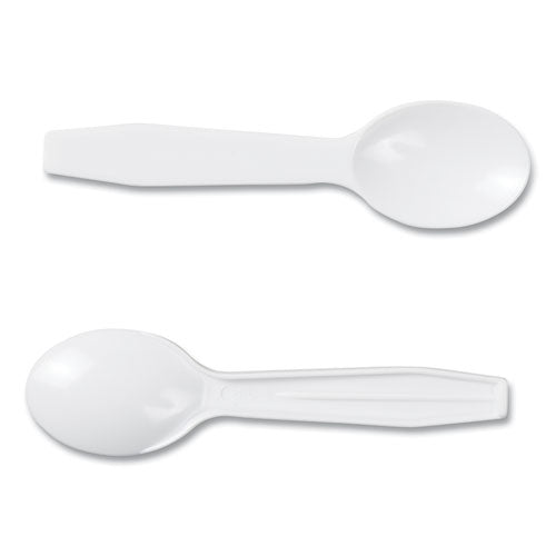 Polystyrene Taster Spoons, White, 3000/carton.