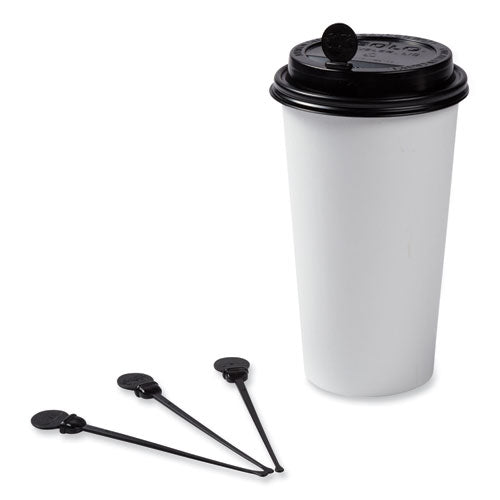 Beverage Plugs, 4.75", Black 2,000/carton.