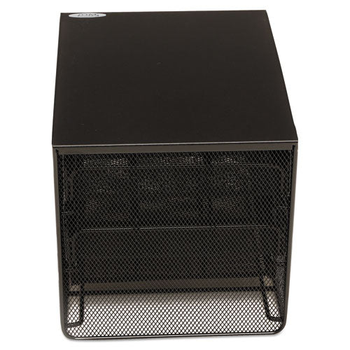 3 Drawer Hospitality Organizer, 7 Compartments, 11.5 X 8.25 X 8.25, Black.