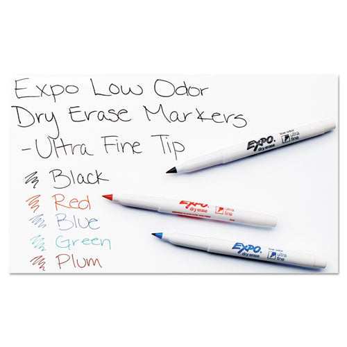 Low-odor Dry-erase Marker, Extra-fine Bullet Tip, Black.