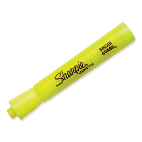 Tank Style Highlighter Value Pack, Fluorescent Yellow Ink, Chisel Tip, Yellow Barrel, 36/box.