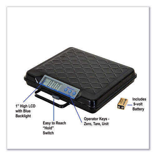 Portable Electronic Utility Bench Scale, 100 Lb Capacity, 12.5 X 10.95 X 2.2  Platform.