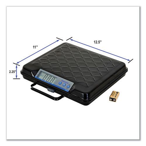 Portable Electronic Utility Bench Scale, 250 Lb Capacity, 12.5 X 10.95 X 2.2  Platform.