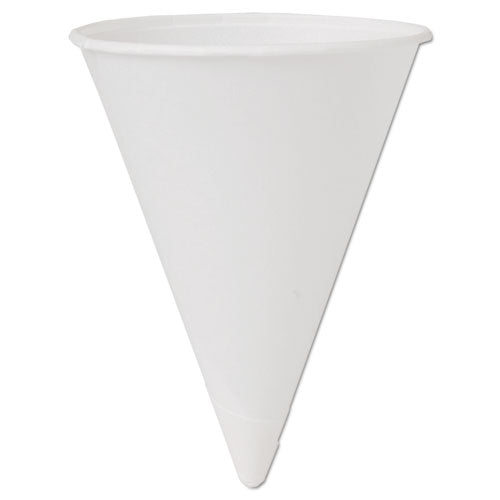 Cone Water Cups, Proplanet Seal, Cold, Paper, 4 Oz, White, 200/bag, 25 Bags/carton.