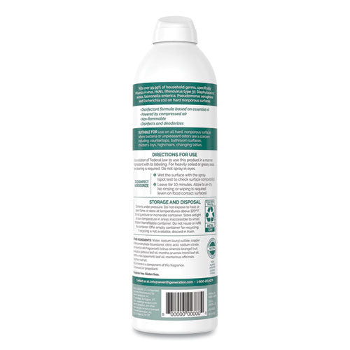 Disinfectant Sprays, Eucalyptus/spearmint/thyme, 13.9 Oz, Spray Bottle.