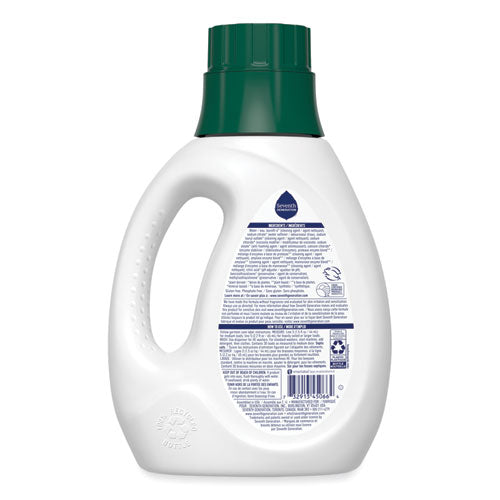 Natural Liquid Laundry Detergent, Fragrance Free, 45 Oz Bottle, 6/carton.