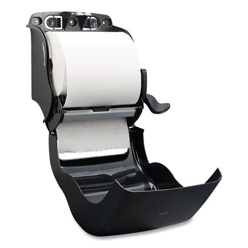 Ecological Green Towel Dispenser, 12.49" X 8.6" X 12.82", Black.
