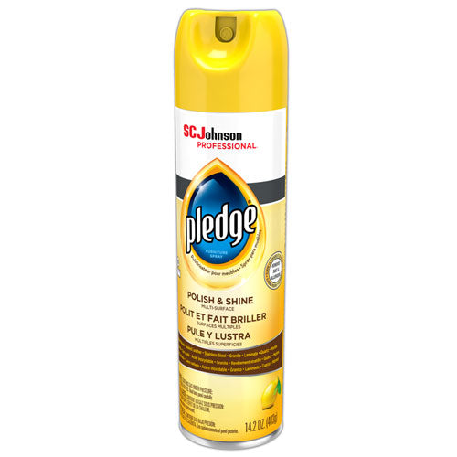 Furniture Polish, Lemon, 14.2 Oz Aerosol Spray, 6/carton.