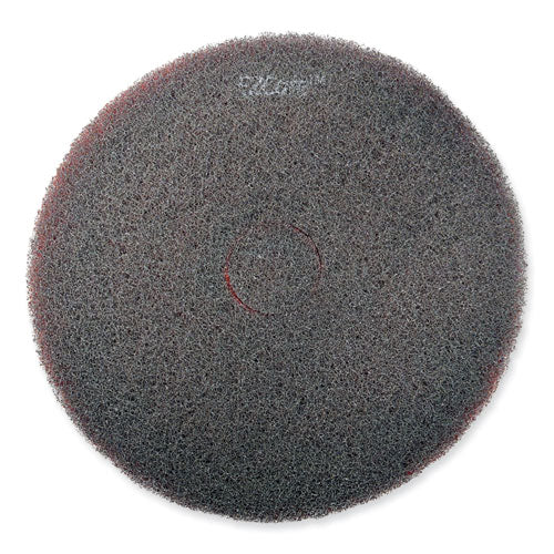 Ez Care Heavy Duty Scrub Pad, 13" Diameter, Red/gray, 5/carton.