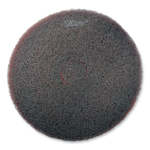 Ez Care Heavy Duty Scrub Pad, 20" Diameter, Red/gray, 5/carton.