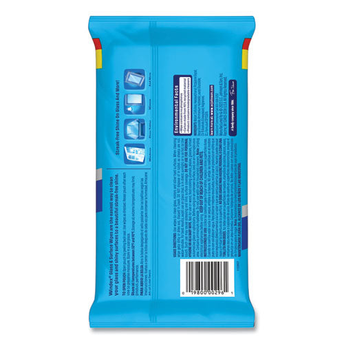 Glass And Surface Wet Wipe, Cloth, 7 X 8, Unscented, White, 38/pack, 12 Packs/carton.