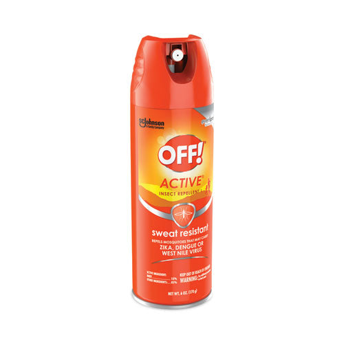 Active Insect Repellent, 6 Oz Aerosol Spray, 12/carton.