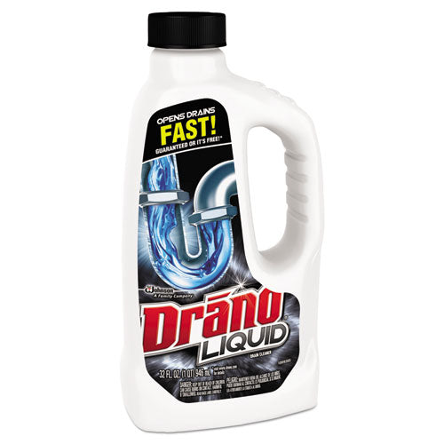 Liquid Drain Cleaner, 32 Oz Safety Cap Bottle, 12/carton.