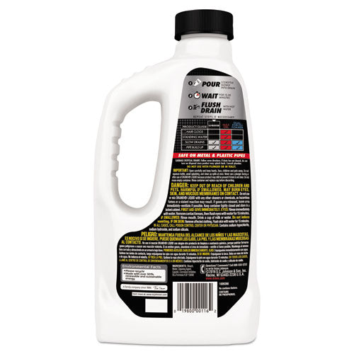 Liquid Drain Cleaner, 32 Oz Safety Cap Bottle, 12/carton.