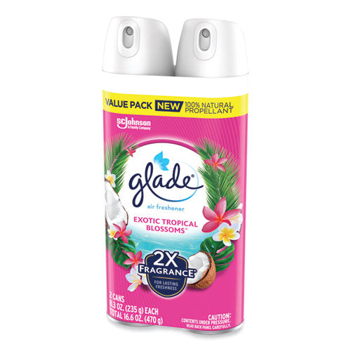 Air Freshener, Tropical Blossoms Scent, 8.3 Oz, 2/pack, 3 Packs/carton.