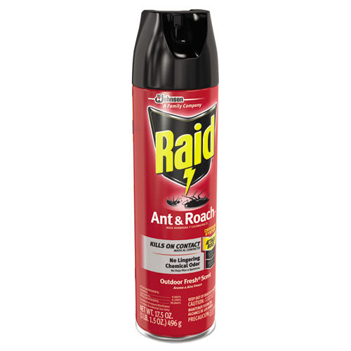 Ant And Roach Killer, 17.5 Oz Aerosol Spray, Outdoor Fresh.