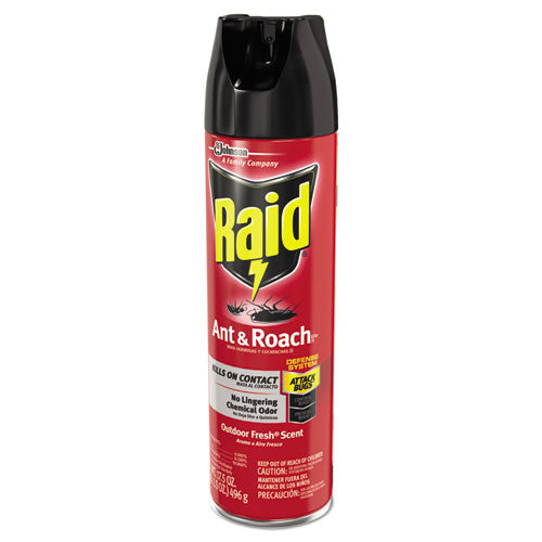 Ant And Roach Killer, 17.5 Oz Aerosol Spray, Outdoor Fresh, 12/carton.