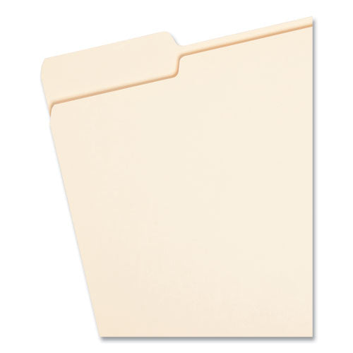 Top Tab File Folders With Antimicrobial Product Protection, 1/3-cut Tabs: Assorted, Letter, 0.75" Expansion, Manila, 100/box.