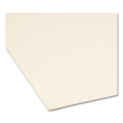 Manila File Folders, 1/5-cut Tabs: Assorted, Letter Size, 0.75" Expansion, Manila, 100/box.