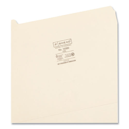 Manila File Folders, 1/5-cut Tabs: Assorted, Letter Size, 0.75" Expansion, Manila, 100/box.