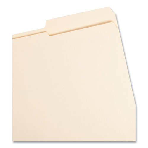 Reinforced Guide Height File Folders,2/5-cut Tabs: Right Position, Letter Size, 0.75" Expansion, Manila, 100/box