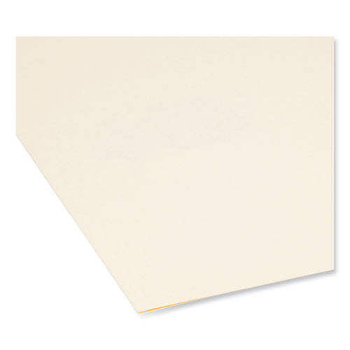 Supertab Top Tab File Folders, 1/3-cut Tabs: Assorted, Letter Size,0.75" Expansion, 14-pt Manila, 50/box