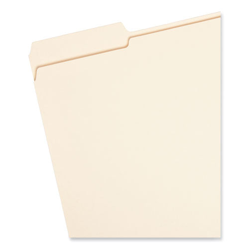 Expandable Heavyweight File Folders,1/3-cut Tabs: Assorted, Letter Size, 1.5" Expansion, Manila, 50/box