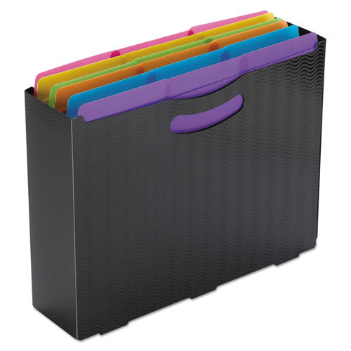 Supertab Top Tab File Folders, 1/3-cut Tabs: Assorted, Letter Size, 0.75" Expansion, Polypropylene, 18/pack.