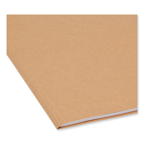 Heavyweight Kraft File Folder, Straight Tabs, Letter Size, 0.75" Expansion, 11-pt Kraft, Brown, 100/box.