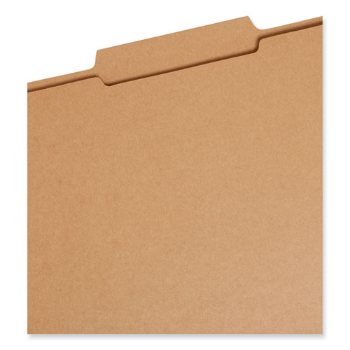 Guide Height Reinforced Heavyweight Kraft File Folder, 2/5-cut Tabs: Right Of Center, Letter, 0.75" Expansion, Brown, 100/box.