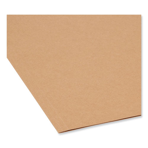 Heavyweight Kraft File Folder, 1/3-cut Tabs: Assorted, Letter Size, 0.75" Expansion,17-pt Kraft, Brown, 50/box