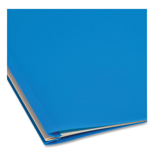 Six-section Poly Classification Folders, 2" Expansion, 2 Dividers, 6 Fasteners,Letter Size, Blue Exterior, 10/box