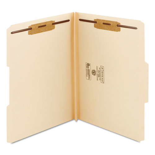 Top Tab Manila Expansion Fastener Folders,1.5" Expansion, 2 Fasteners, Letter Size, Manila Exterior, 50/box