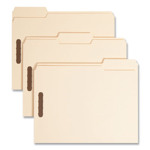 Top Tab Manila Expansion Fastener Folders,1.5" Expansion, 2 Fasteners, Letter Size, Manila Exterior, 50/box