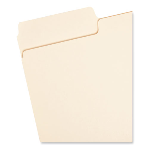 Supertab Top Tab File Folders, 1/3-cut Tabs: Assorted, Legal Size, 0.75" Expansion,11-pt Manila, 100/box